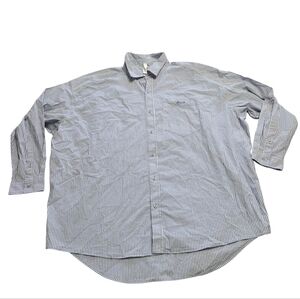 Skims Cotton Poplin Sleep Shirt Oversized Top Cadet Stripe Blue White Xlarge NWT